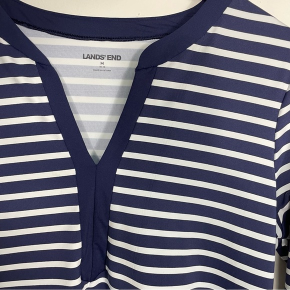 Lands' End Striped Swim Cover Up Dress Size M (10-12) - Picture 9 of 12